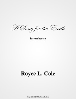 A Song for the Earth Front Cover